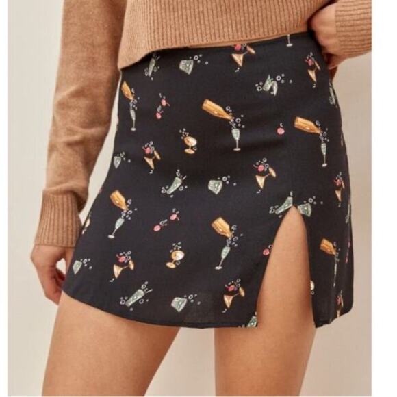 Reformation Margot Cocktail Party Mini Skirt - Picture 2 of 9